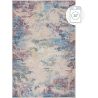 Tapis abstrait moderne lavable en machine plat Reid