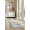 Tapis abstrait moderne lavable en machine plat Reid