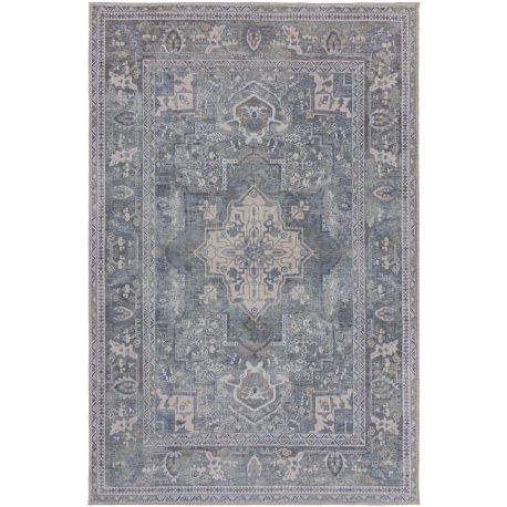 Tapis vintage plat lavable en machine rayé Windsor