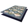 Tapis ethnique plat lavable en machine moderne Lawson