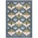 Tapis ethnique plat lavable en machine moderne Lawson