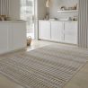 Tapis design plat lavable en machine graphique Elton