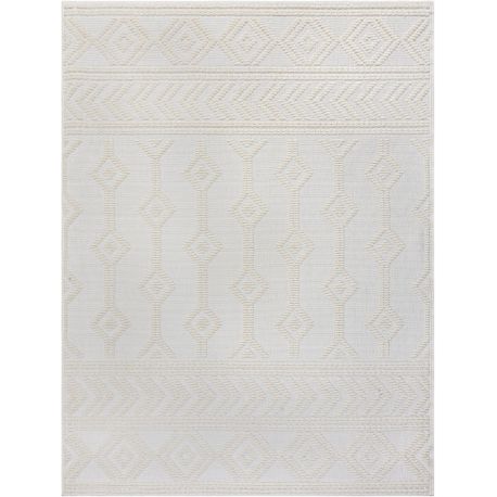 Tapis plat lavable en machine rectangle moderne Shyla