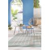 Tapis extérieur et intérieur multicolore plat moderne Coast