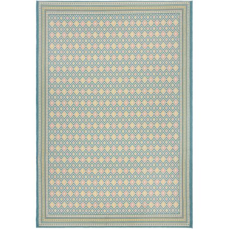 Tapis extérieur et intérieur multicolore plat moderne Coast