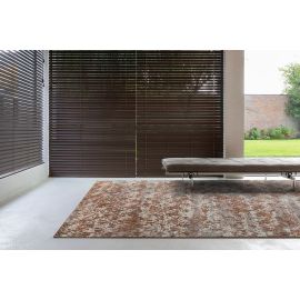 Tapis design laine et soie de bambou noué main Heritage Scottish