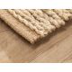 Tapis naturel jute et coton tissé main Japandi