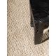 Tapis naturel jute et coton tissé main Japandi