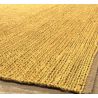 Tapis naturel jute et coton tissé main Japandi