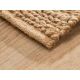 Tapis naturel jute et coton tissé main Japandi