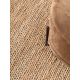 Tapis naturel jute et coton tissé main Japandi