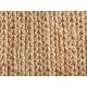 Tapis naturel jute et coton tissé main Japandi