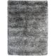 Tapis longues mèches viscose et laine tissé main design Laura