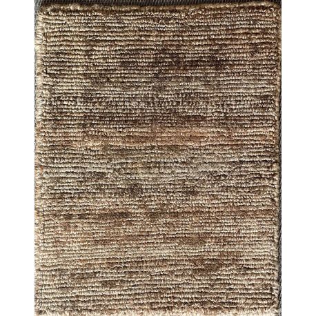 Tapis jute design noué main poils ras Namib