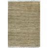 Tapis naturel jute avec franges tissé main rayé Wabi Sabi