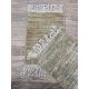 Tapis naturel jute avec franges tissé main rayé Wabi Sabi