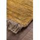 Tapis naturel jute avec franges tissé main rayé Wabi Sabi