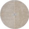 Tapis rond scandinave graphique courtes mèches Taro