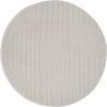 Tapis rond scandinave graphique courtes mèches Taro