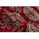 Tapis ethnique oriental avec franges rouge Surya