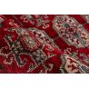 Tapis ethnique oriental avec franges rouge Surya