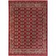 Tapis ethnique oriental avec franges rouge Surya