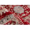 Tapis rouge avec franges ethnique oriental Bakthiari