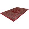 Tapis oriental avec franges rouge ethnique Royale