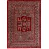 Tapis oriental avec franges rouge ethnique Royale