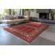 Tapis avec franges rouge oriental ethnique Boukara