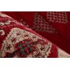 Tapis avec franges rouge oriental ethnique Boukara