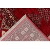 Tapis avec franges rouge oriental ethnique Boukara