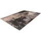 Tapis abstrait gris moderne avec franges Lieto