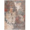 Tapis multicolore abstrait design avec franges Jouve