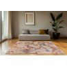 Tapis abstrait multicolore design avec franges Ilena