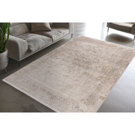 Tapis viscose style oriental avec franges Mezzo