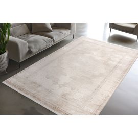 Tapis vintage viscose avec franges rayé Maud