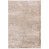 Tapis effet marbre viscose avec franges design Burello