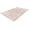 Tapis effet marbre viscose avec franges design Burello