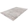 Tapis effet marbre viscose avec franges design Burello