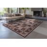 Tapis ethnique oriental rouge lavable en machine Pela