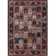 Tapis ethnique oriental rouge lavable en machine Pela