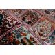 Tapis ethnique oriental rouge lavable en machine Pela