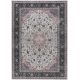 Tapis rouge oriental lavable en machine ethnique Benisse