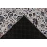 Tapis rouge oriental lavable en machine ethnique Benisse