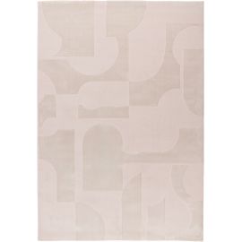 Tapis moderne abstrait avec franges Rassia