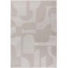 Tapis moderne abstrait avec franges Rassia