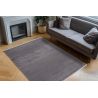 Tapis moderne graphique avec franges viscose et acrylique Bario