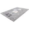 Tapis argenté chambre enfant rectangle Ourga