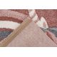 Tapis enfant rose rectangle Turau